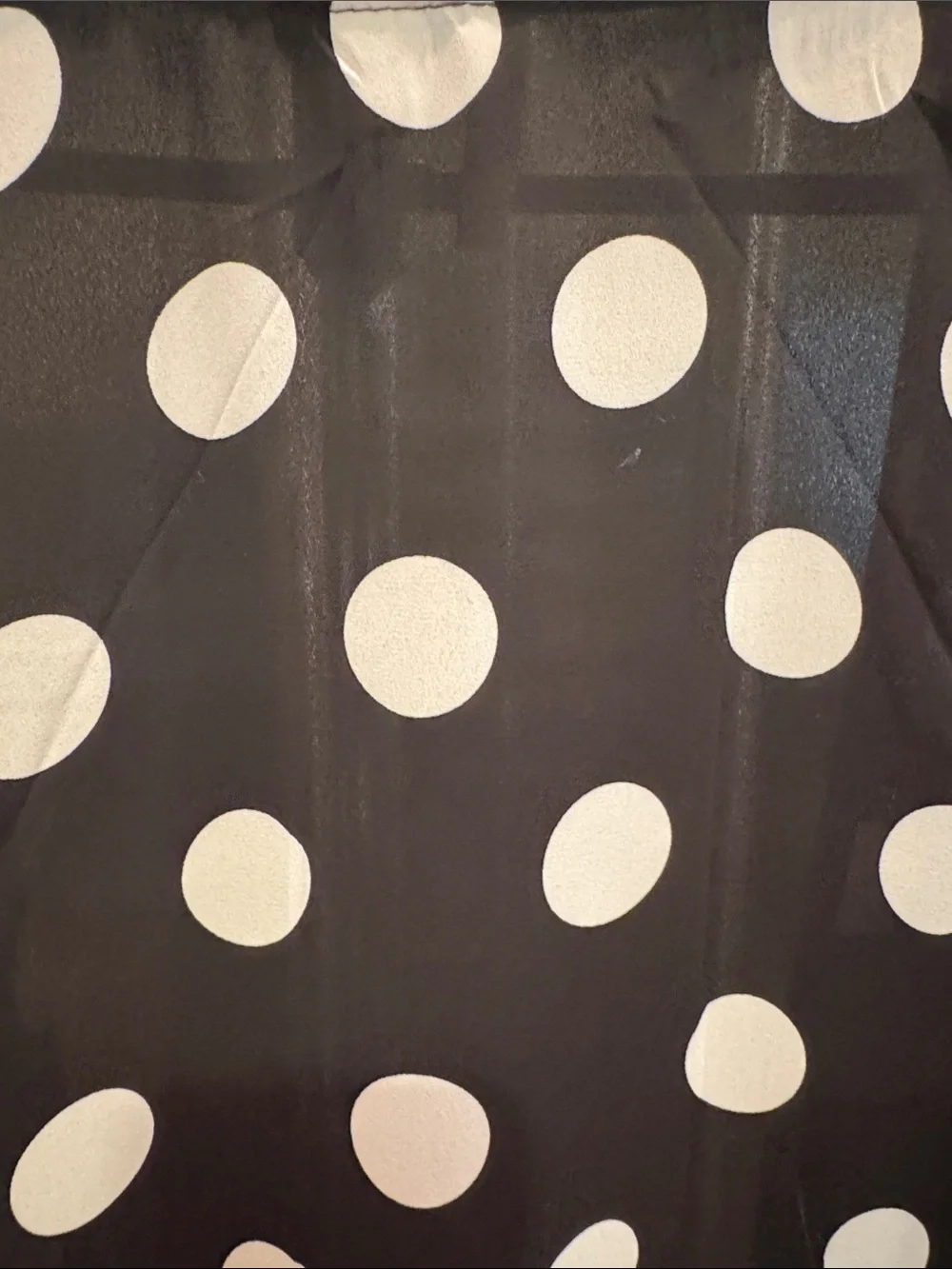 Black & White Polka Dot Kimono with Lace Trim
